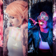 From left: Glasmond as Rose Quartz, Cira Last Vegas as Pearl, Sarah Nieves “Schpog” as Garnet, and Prinzessin Dachi as Amethyst